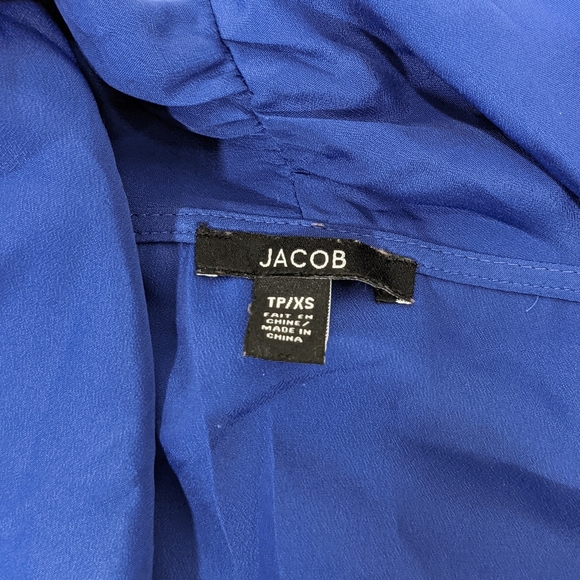 Cowl cap sleeve chiffon top - Picture 2 of 2